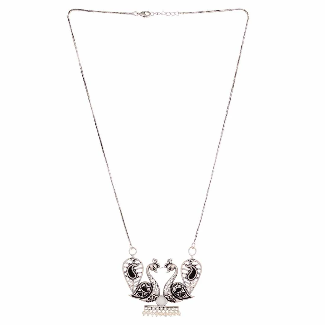 Rangabati Peacock Motifs Necklace - Image 3