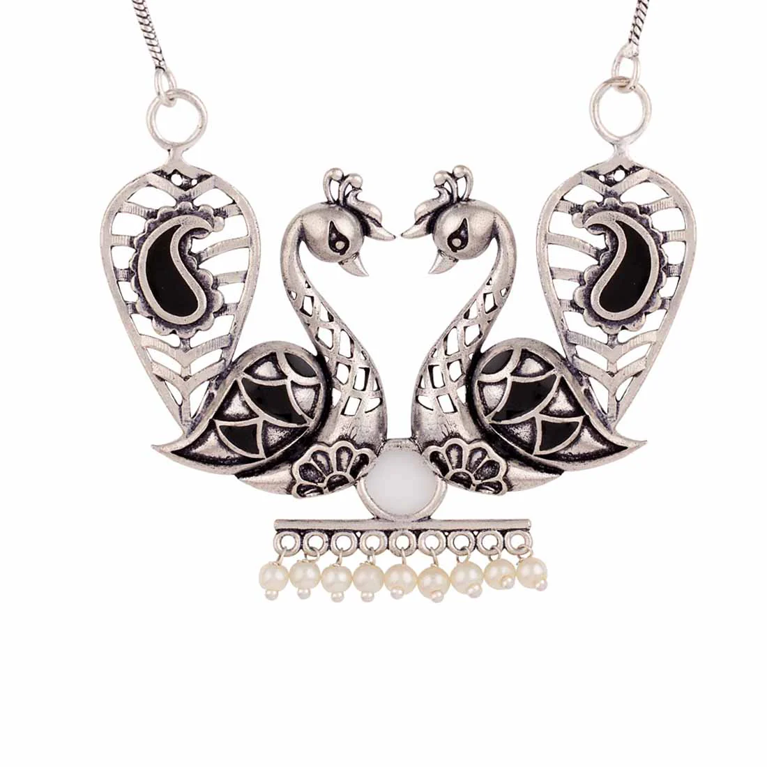 Rangabati Peacock Motifs Necklace - Image 4