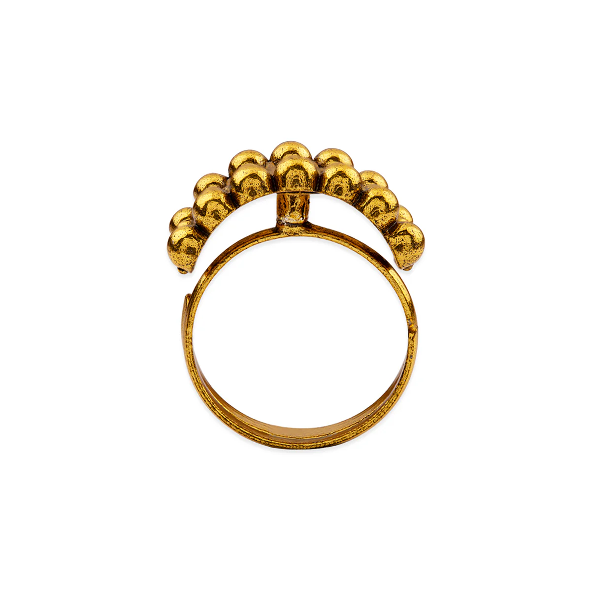 Rava Ball Adjustable Statement Ring - Image 4