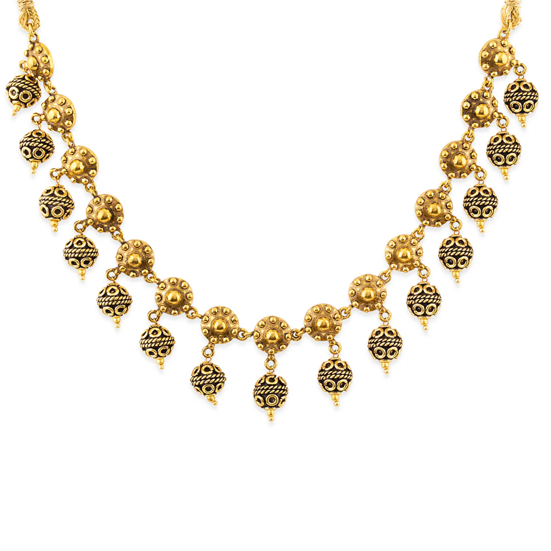 Rava Ball Ball Drop Choker Necklace - Image 3