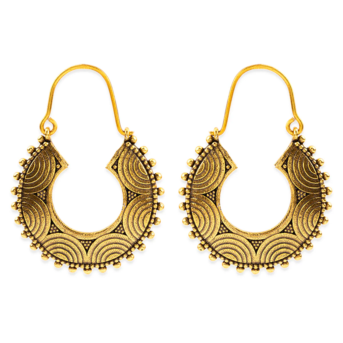 Rava Ball Hoop Style Earrings - Image 3