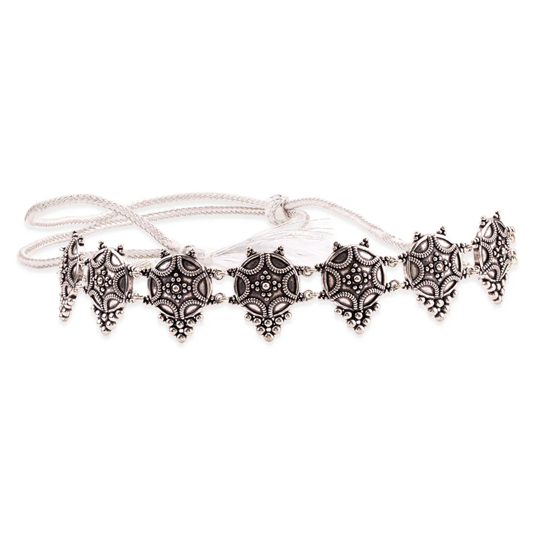 Rava Ball Oxidized Statement Choker Necklace - Image 4