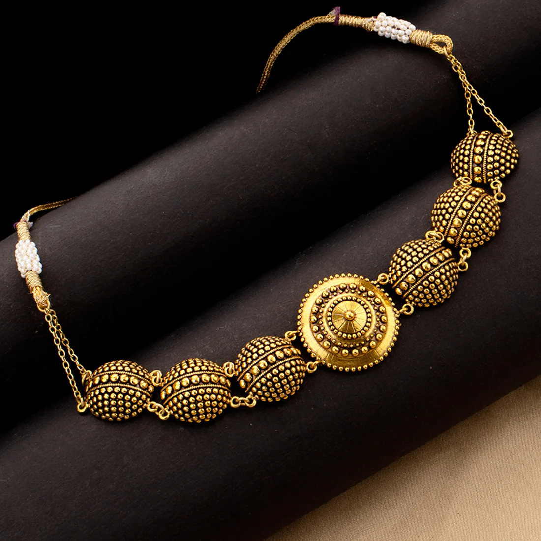 Rava Ball Round Choker Necklace