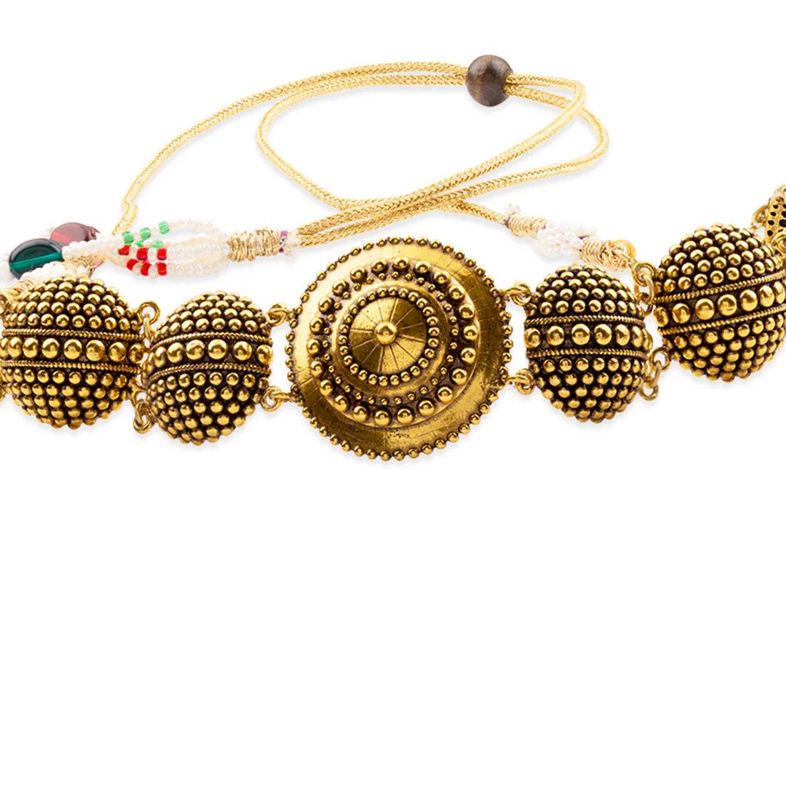 Rava Ball Round Choker Necklace - Image 3