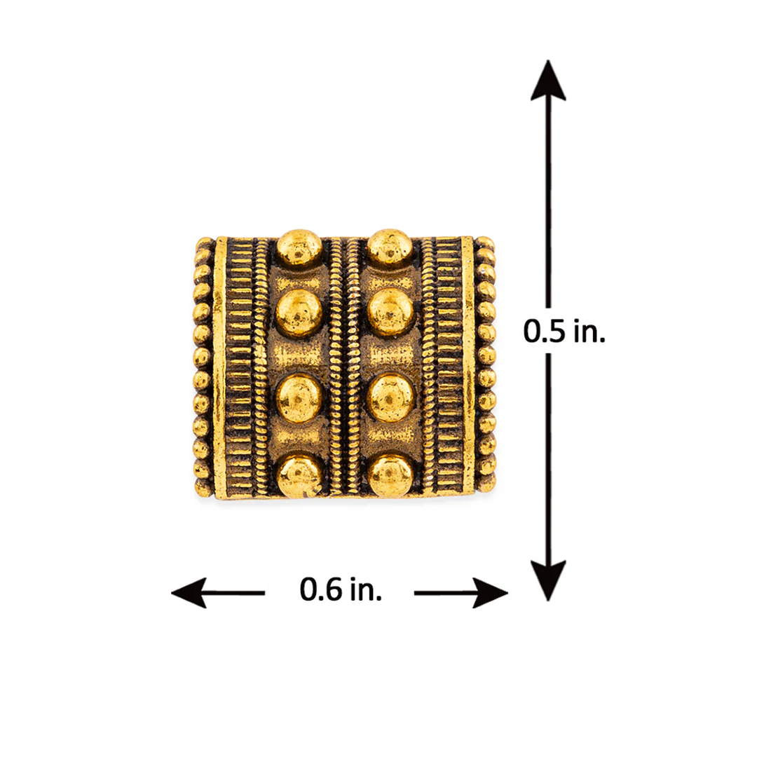 Rava Ball Studs With Oxidized Finish - Image 6