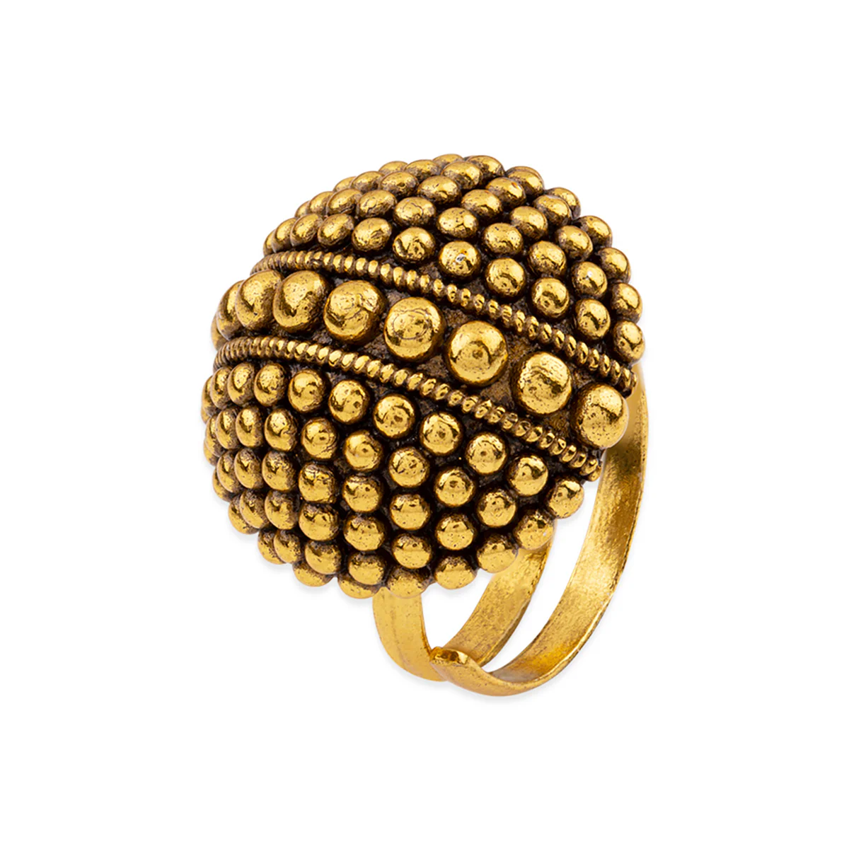 Rava Ball Traditional Statement Ring - Image 3
