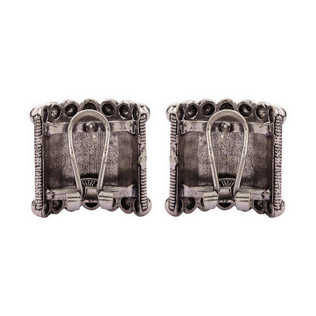 Rava Ball Trendy Oxidised Stud Earrings - Image 5