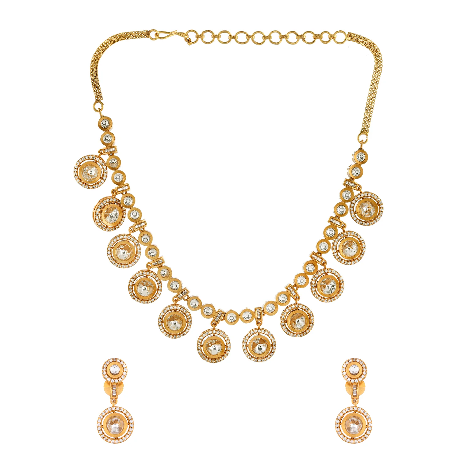 Regal Heritage Kundan Necklace Set - Image 4