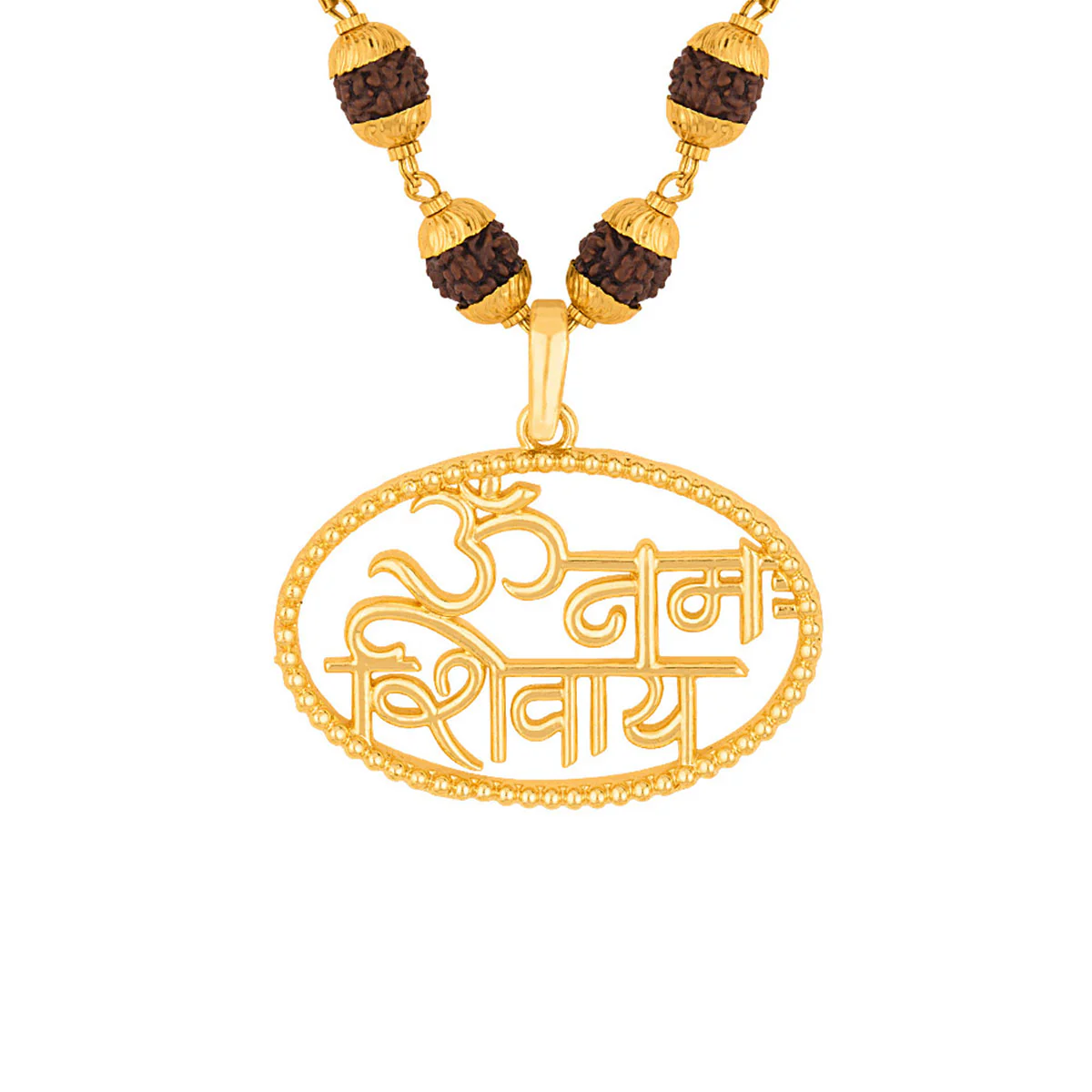 Religious Mahadev Rudraksha Beaded Necklace - Image 4