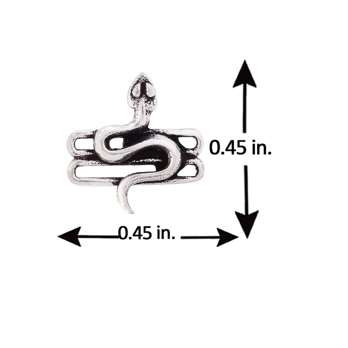 Religious Studs Holy Serpent Earring - Image 4
