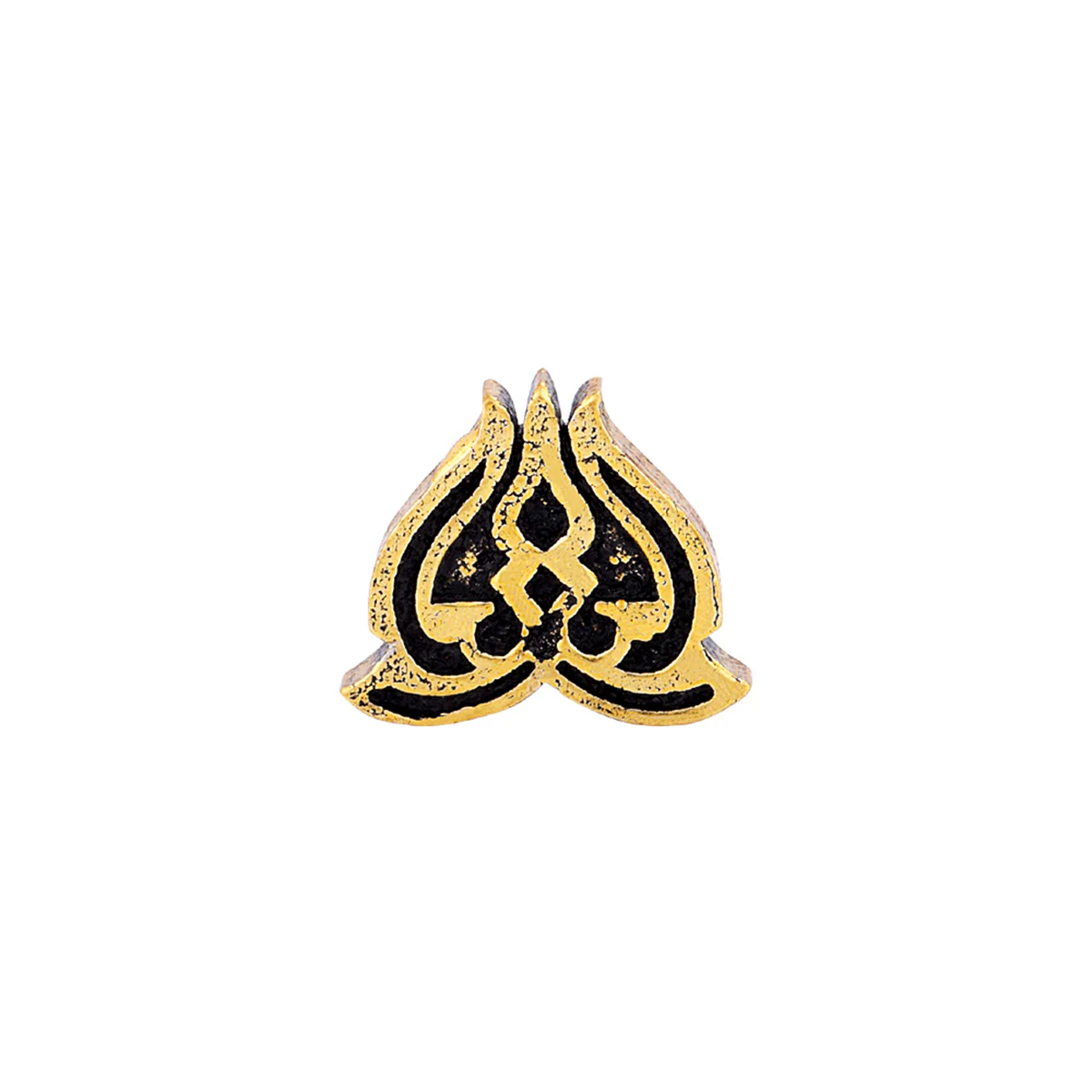 Religious Studs Men's Brass Stud Earring - Image 3