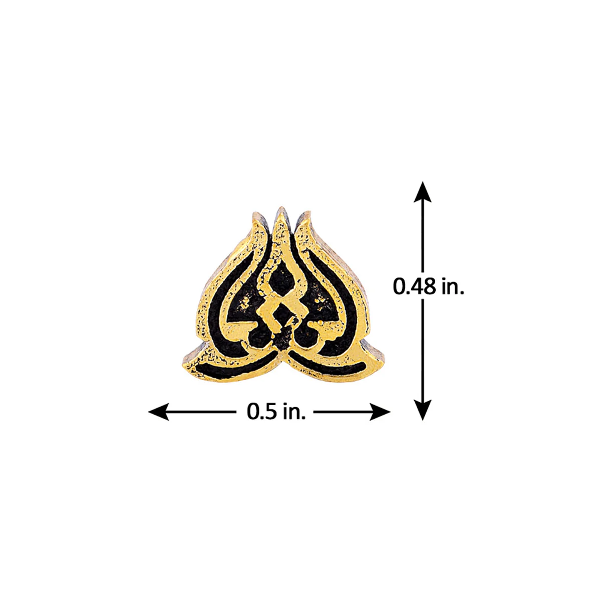 Religious Studs Men's Brass Stud Earring - Image 5