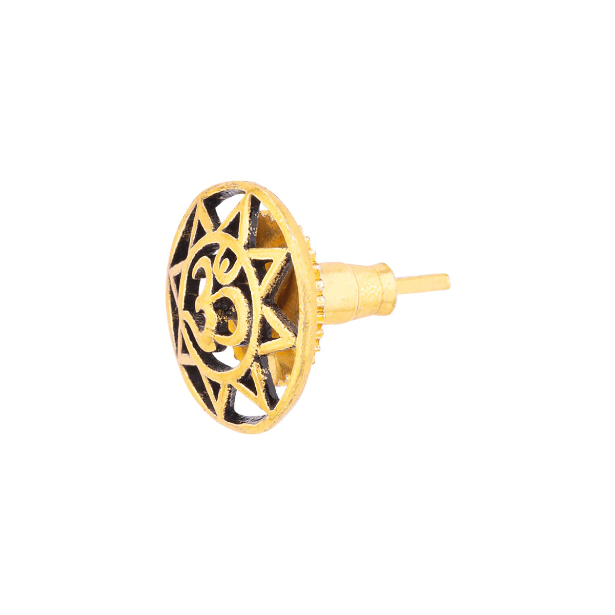 Religious Studs Sun and OM Earring - Image 3
