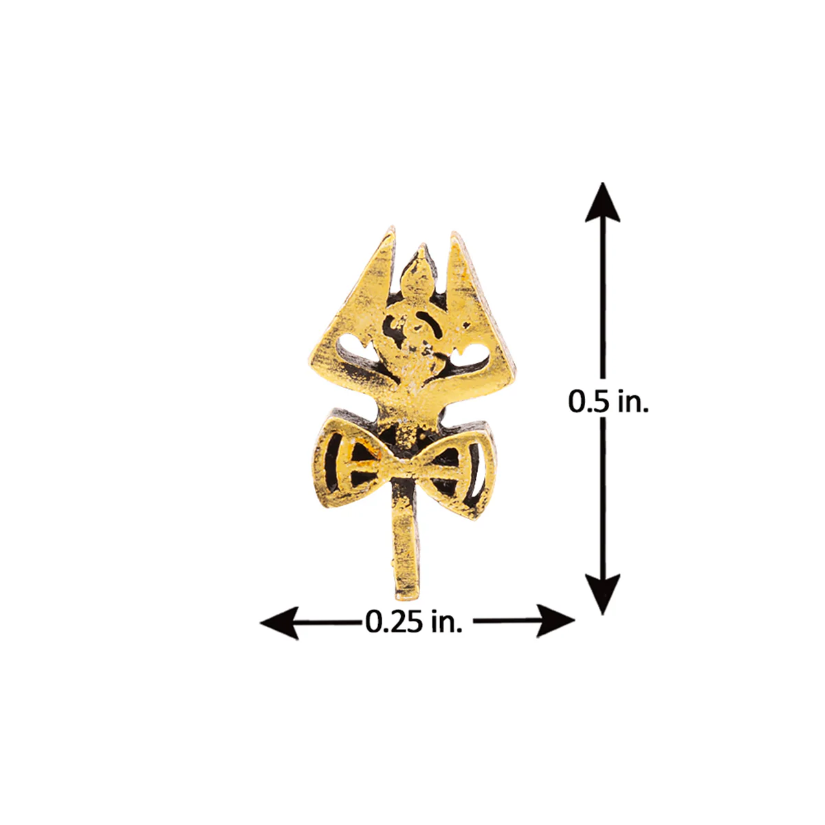Religious Studs Trishul and Damru Earring - Image 5