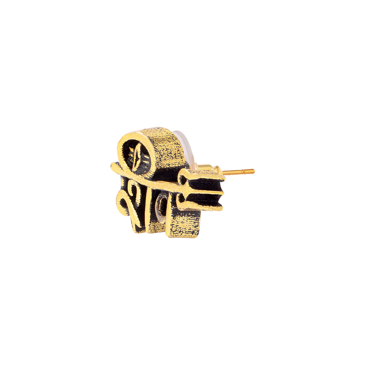 Religious Studs Trishul Motif Earring - Image 4