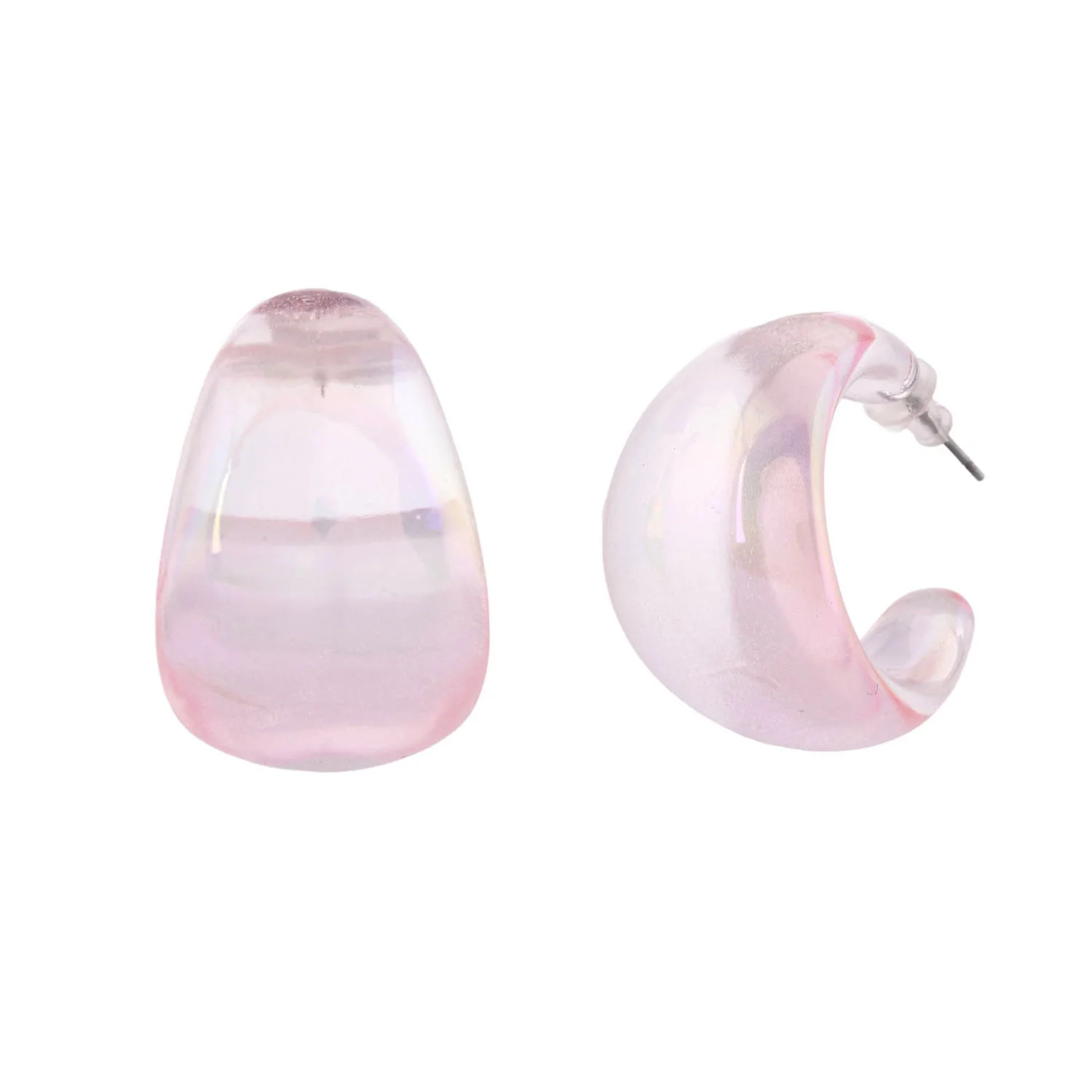 Resin Eternal Echo Hoop Earrings - Image 3