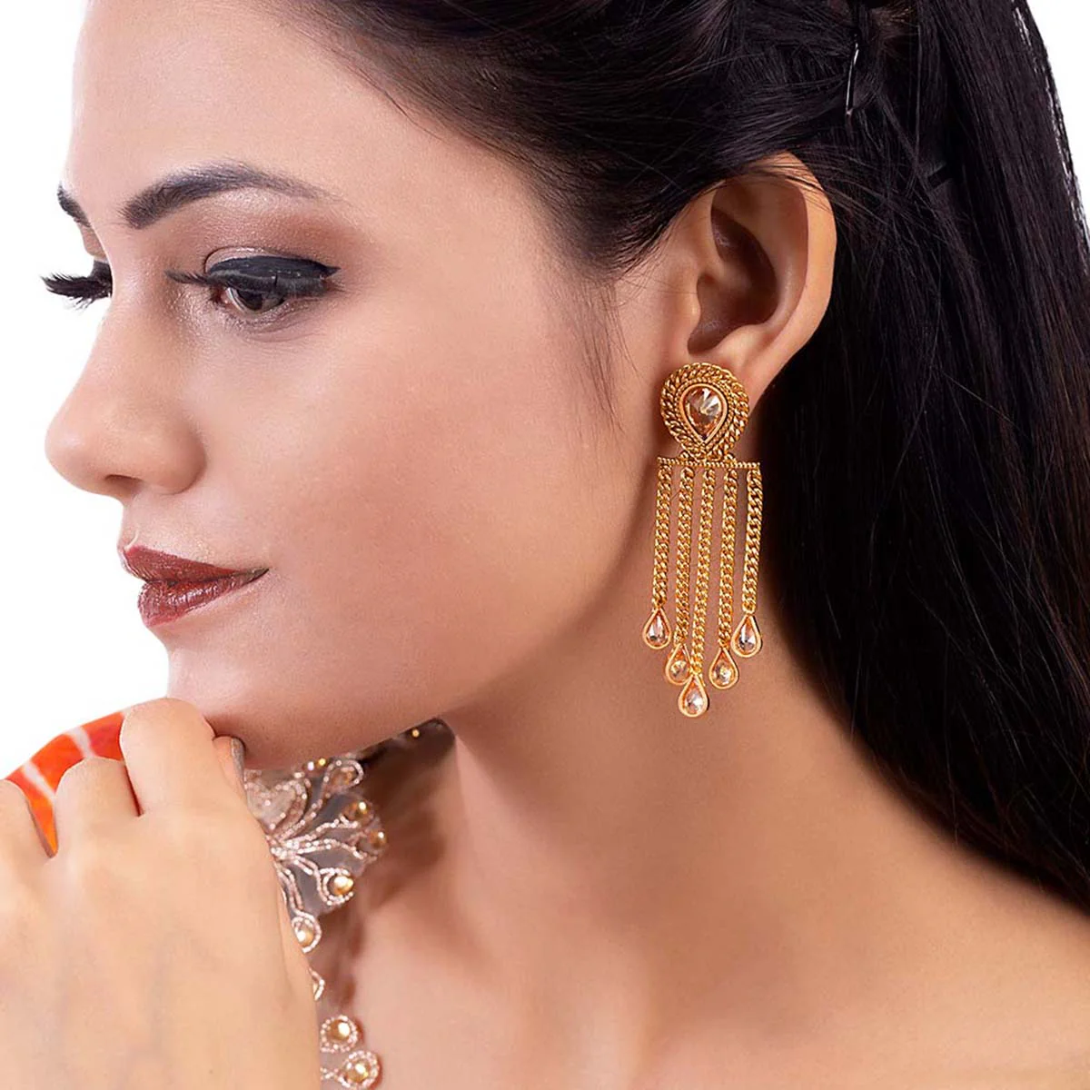 Reversal Saga Tassels Drop Earrings - Image 2