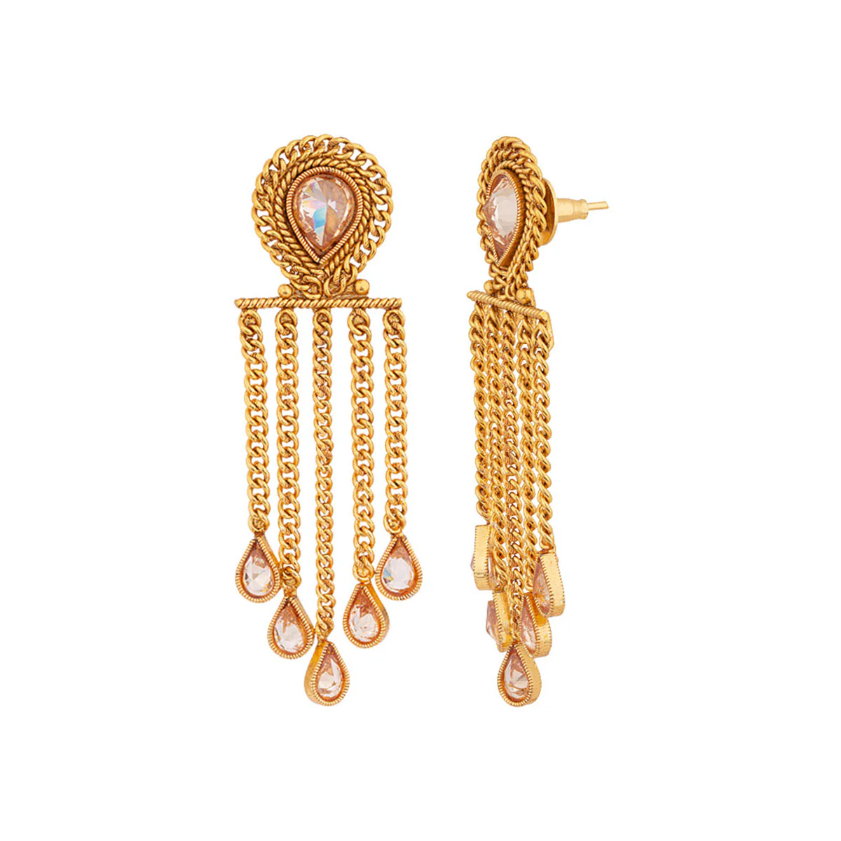 Reversal Saga Tassels Drop Earrings - Image 4