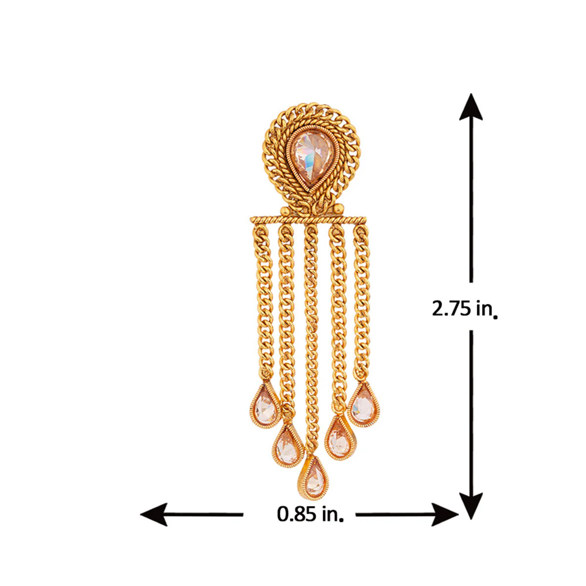 Reversal Saga Tassels Drop Earrings - Image 5