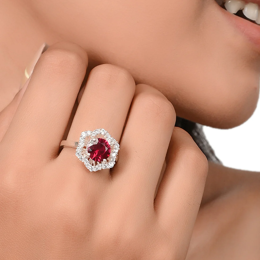 Elegant Ring For Women In 925 Sterling Silver | Voylla - Image 2