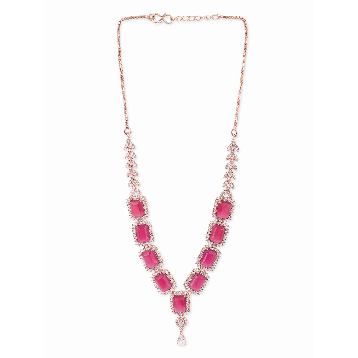 Rose Gold Brass Necklace Sets - Image 4