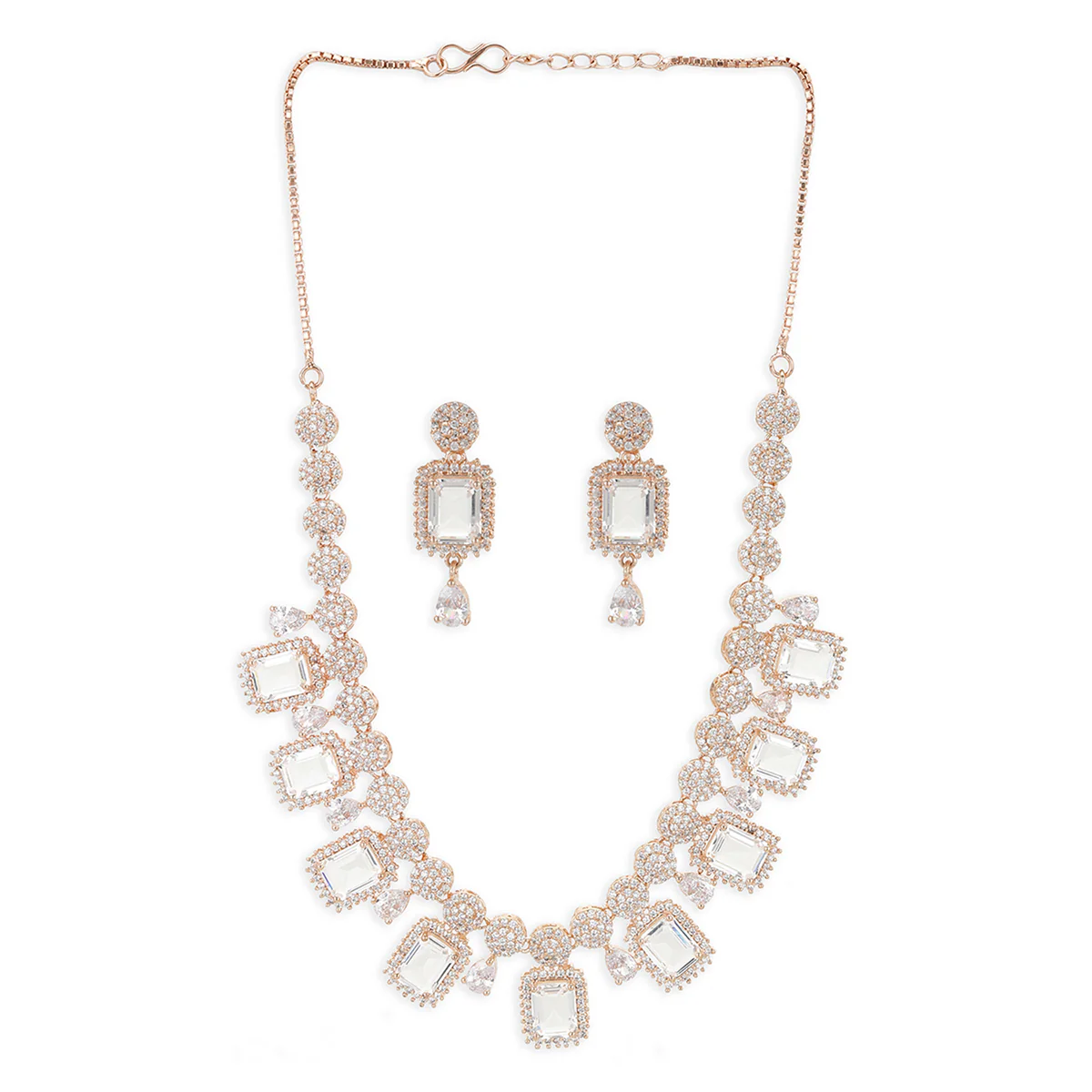 Rose Gold Brass Necklace Sets - Image 3