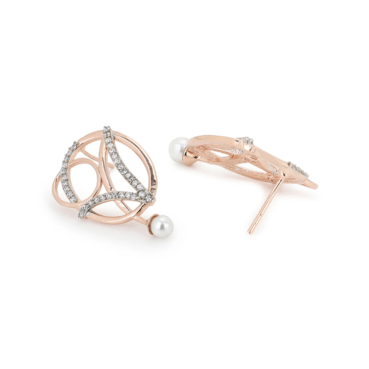 Rose Gold plated Brass Earrings - Image 4