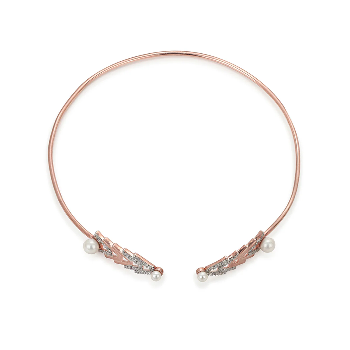 Rose Gold Plated Brass Necklace - Image 3
