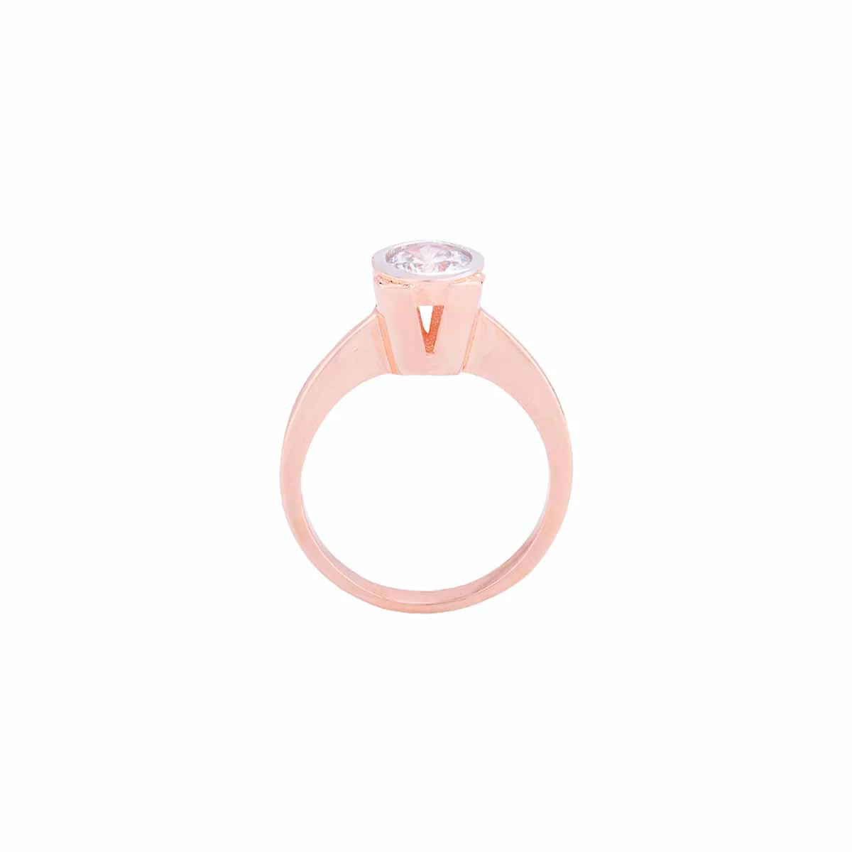 Round Cut American Diamond Gem Adorned Ring - Image 4