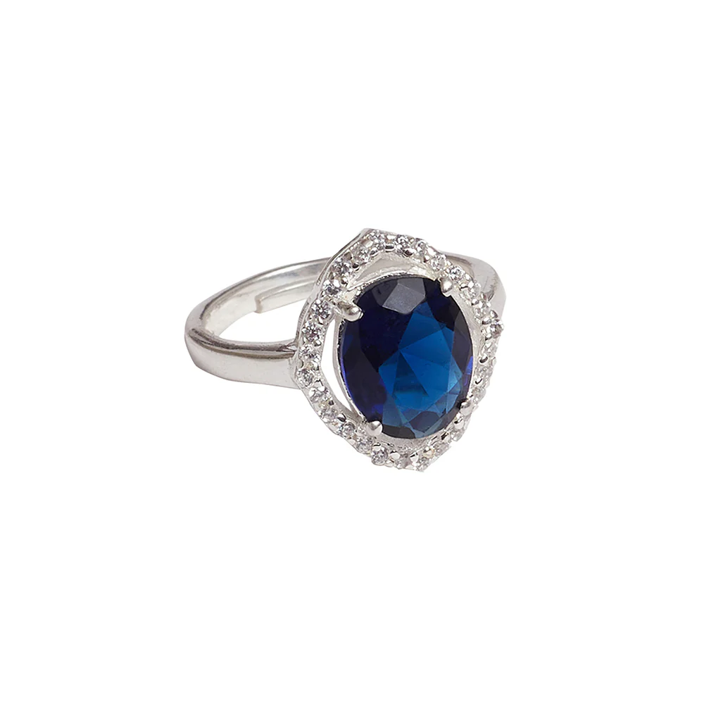 Round Cut Sapphire Sterling Silver Women's Box Set - Image 7