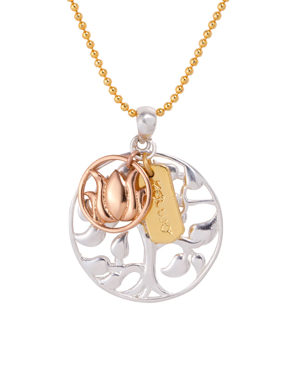 Round Detailing Pendant With Chain For Men - Image 3