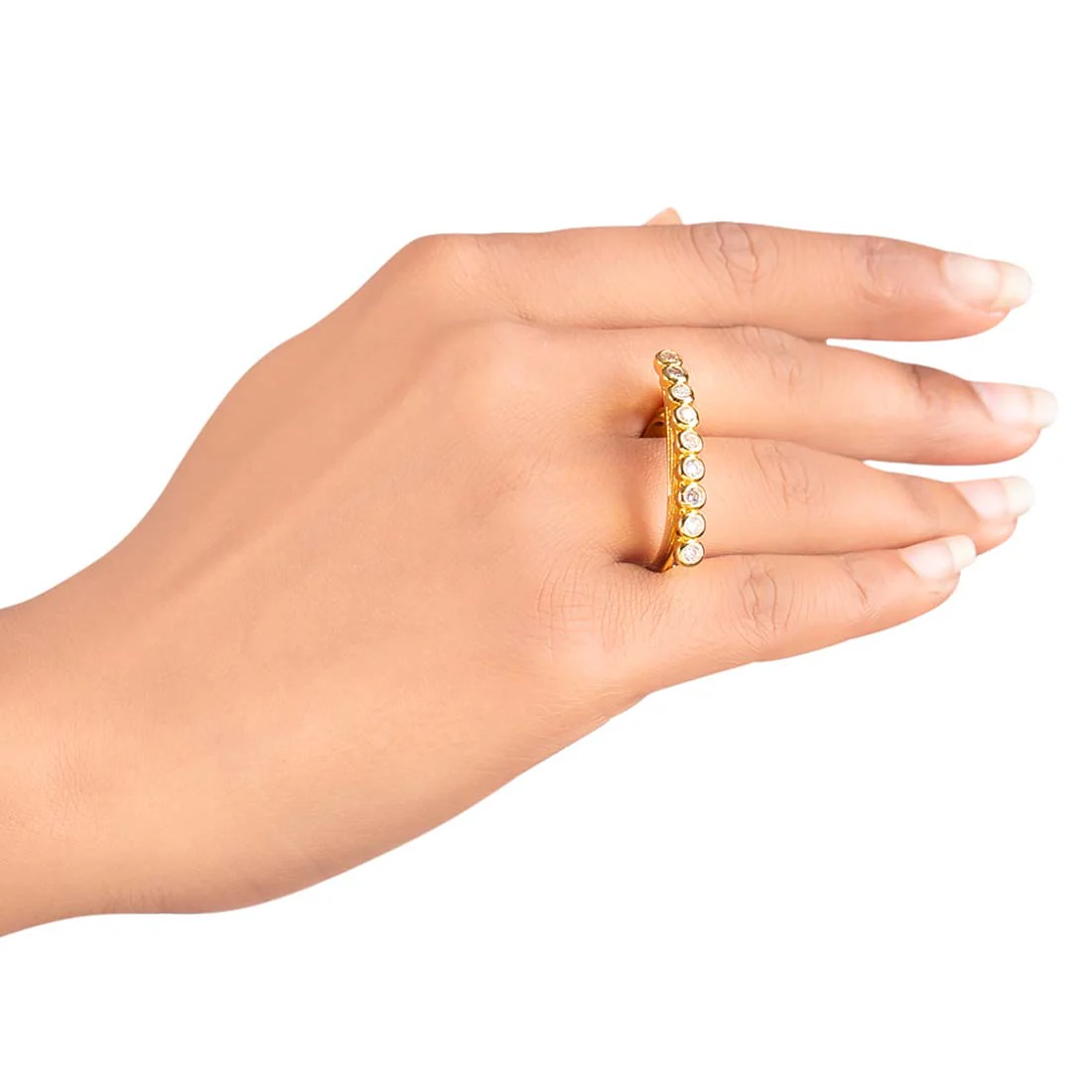 Round Gems Adorned Ring - Image 2