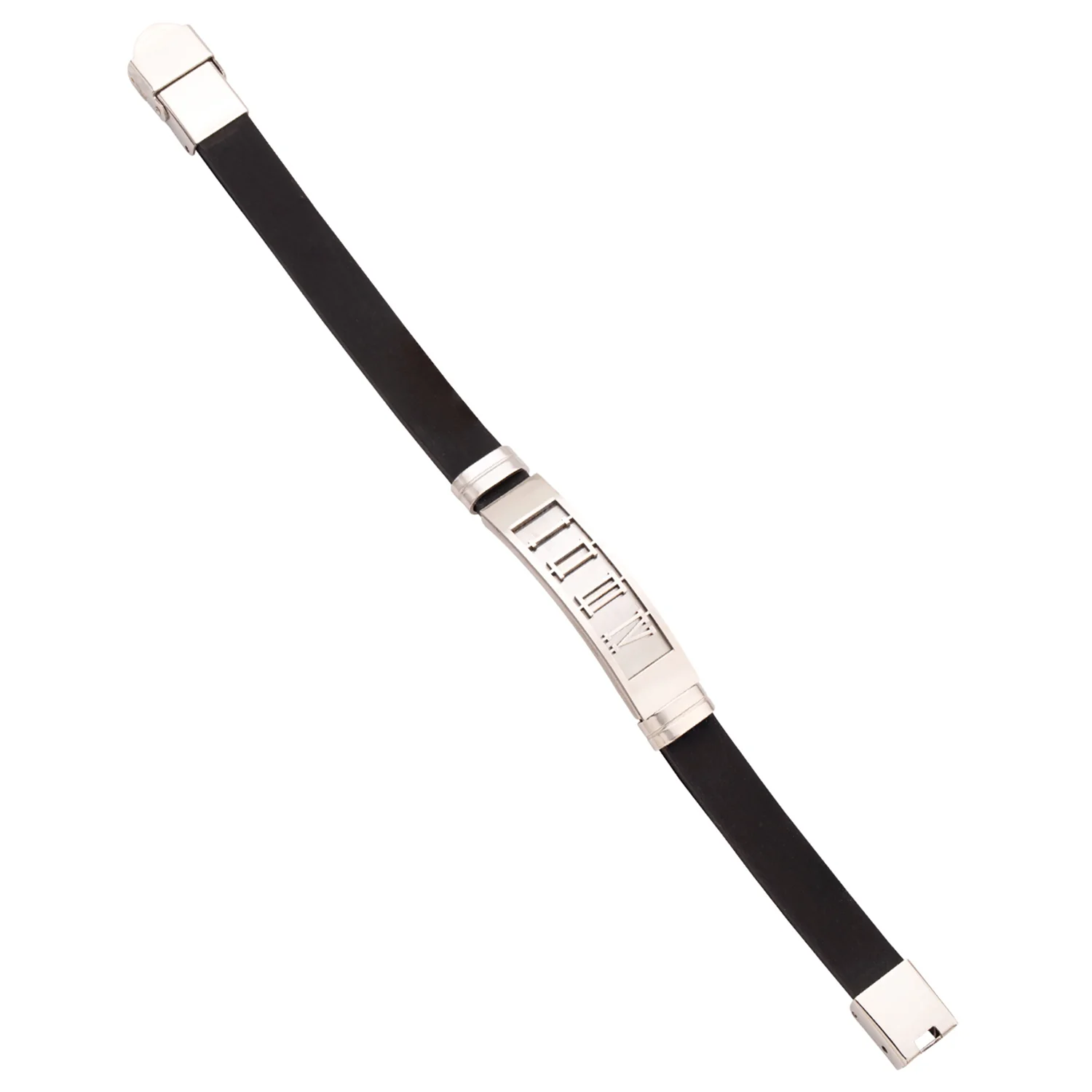 Royal Bands Roman Numerals Embossed Bracelet - Image 3