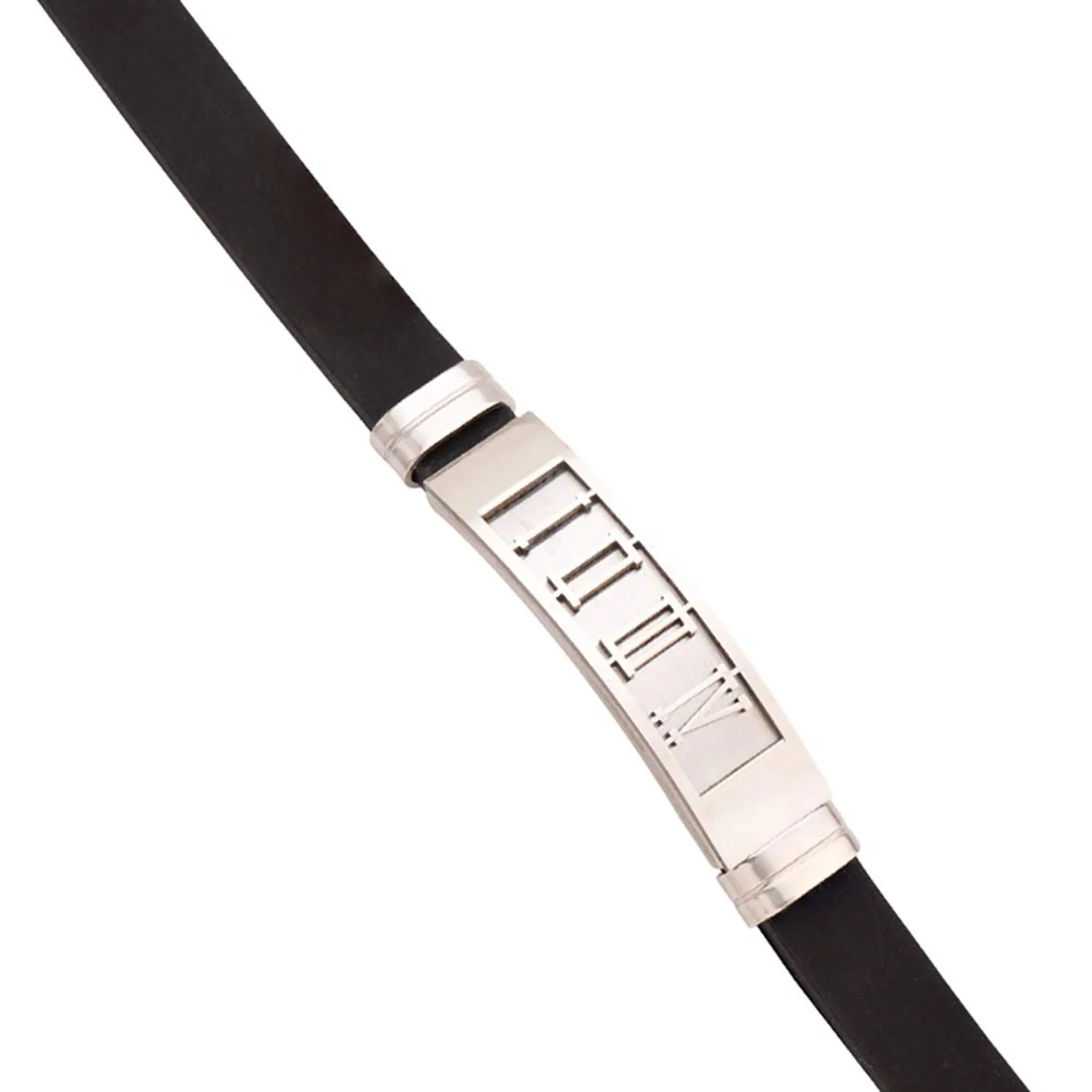 Royal Bands Roman Numerals Embossed Bracelet - Image 5