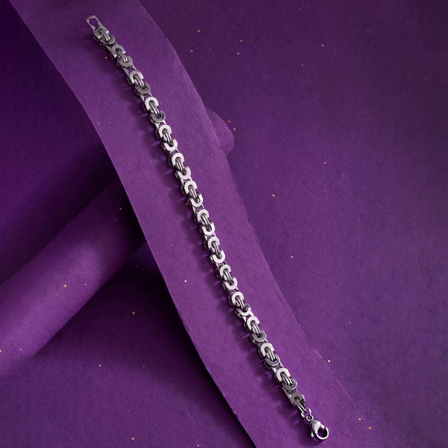 Royal Bands Silver Plated Bracelet