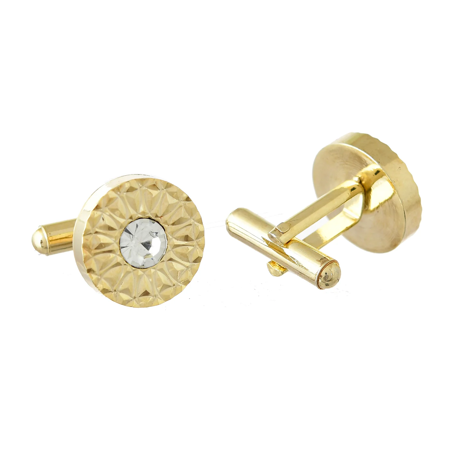 Royal Gleam Gold Men's Cufflinks - Image 2