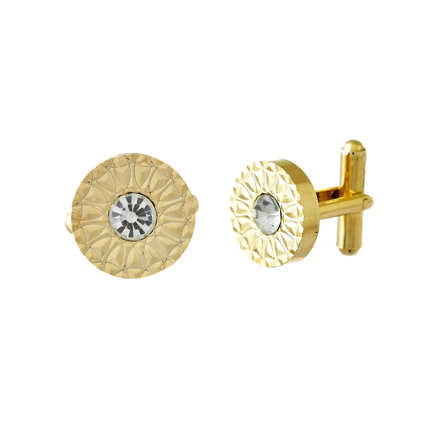 Royal Gleam Gold Men's Cufflinks - Image 4