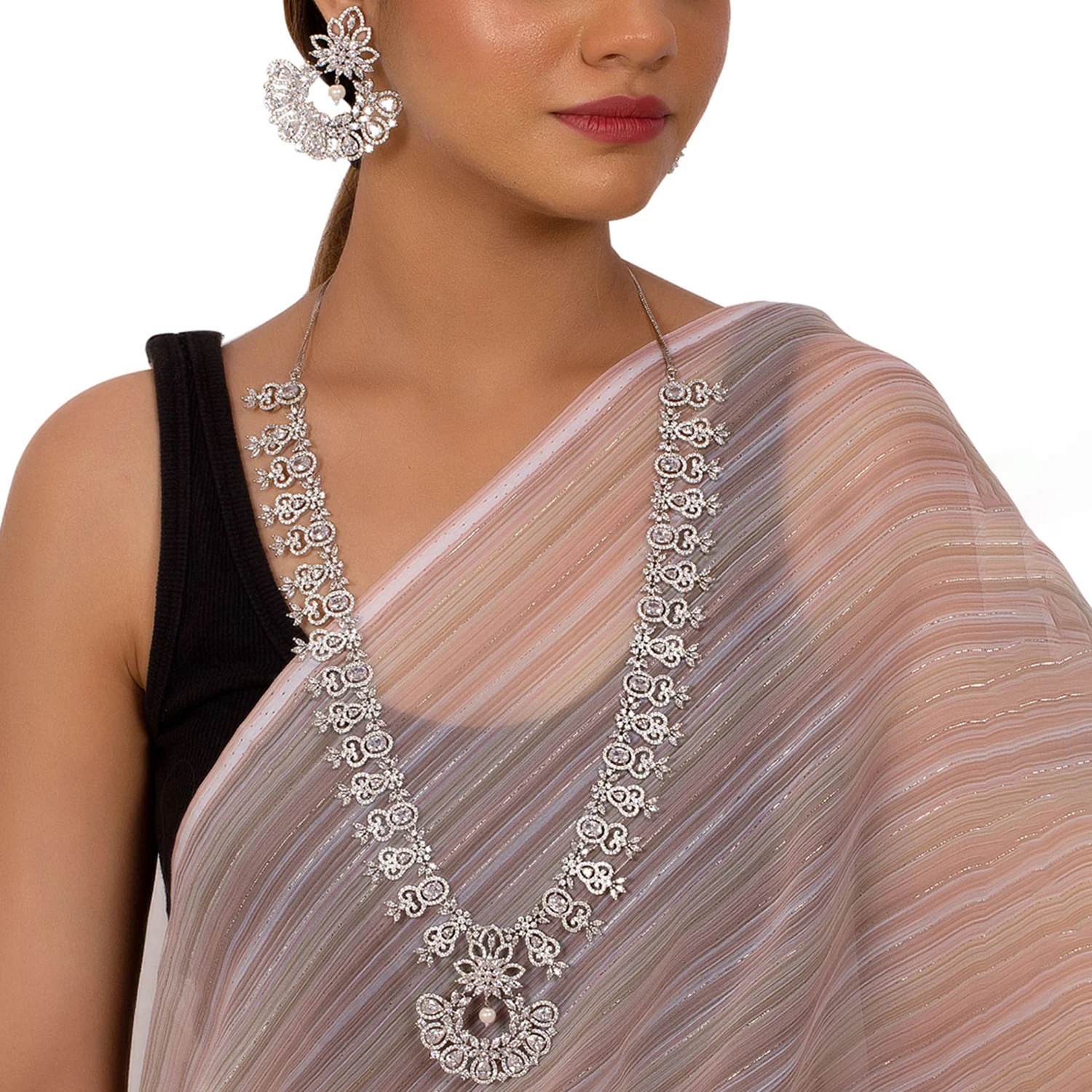 Royal Glittery Necklace Set - Image 2