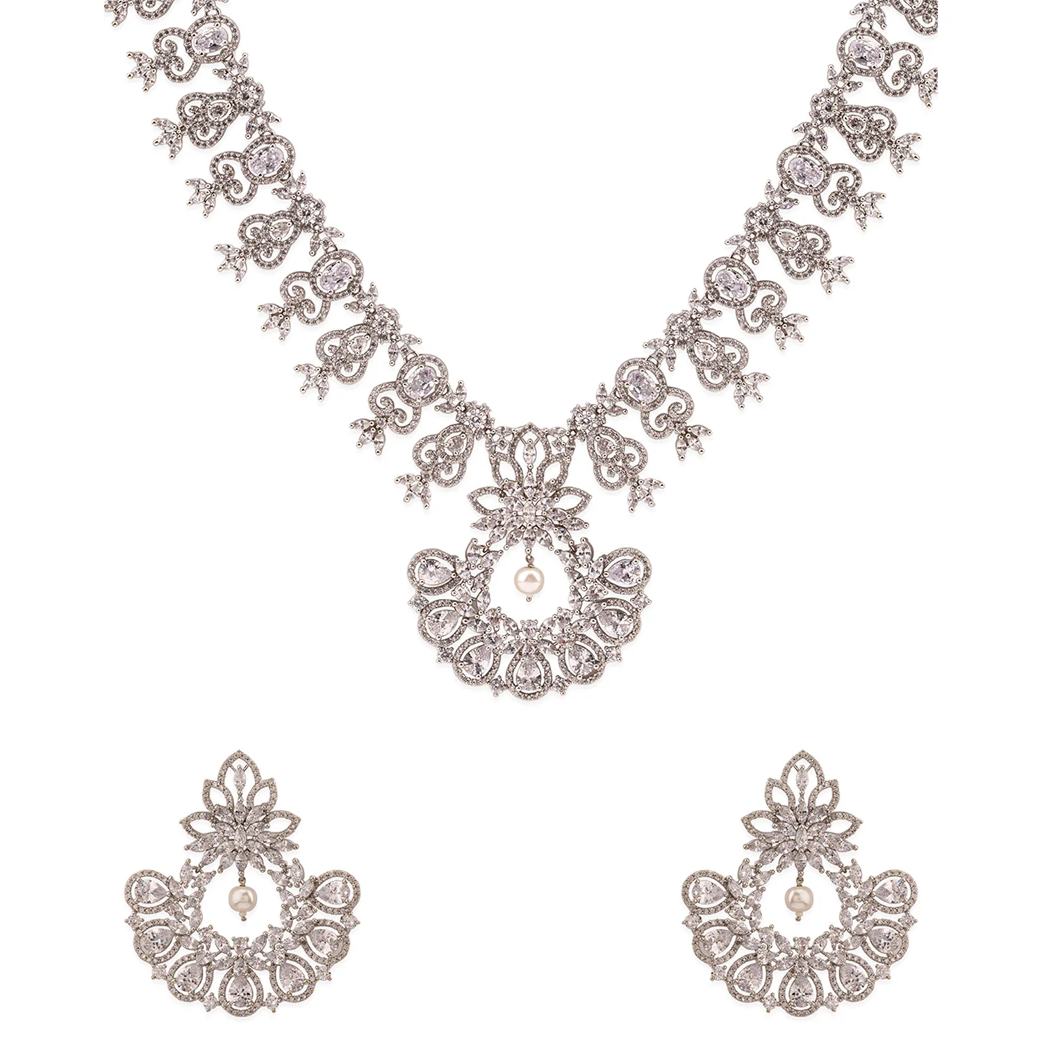 Royal Glittery Necklace Set - Image 3