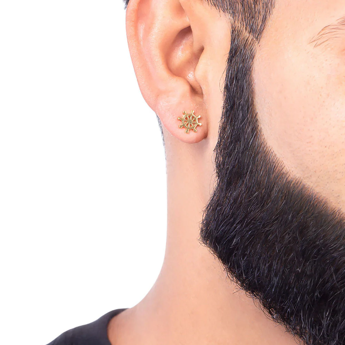 Royal Helm Motif Earrings - Image 2