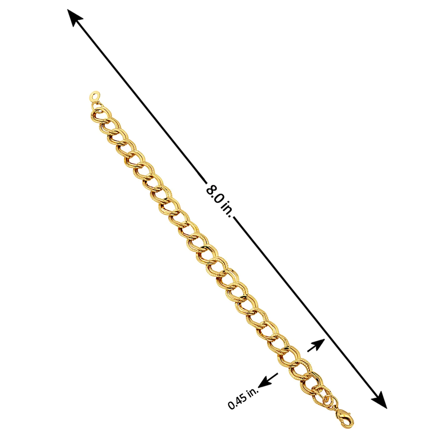 Royal Links Cuban Link Pattern Bracelet - Image 5