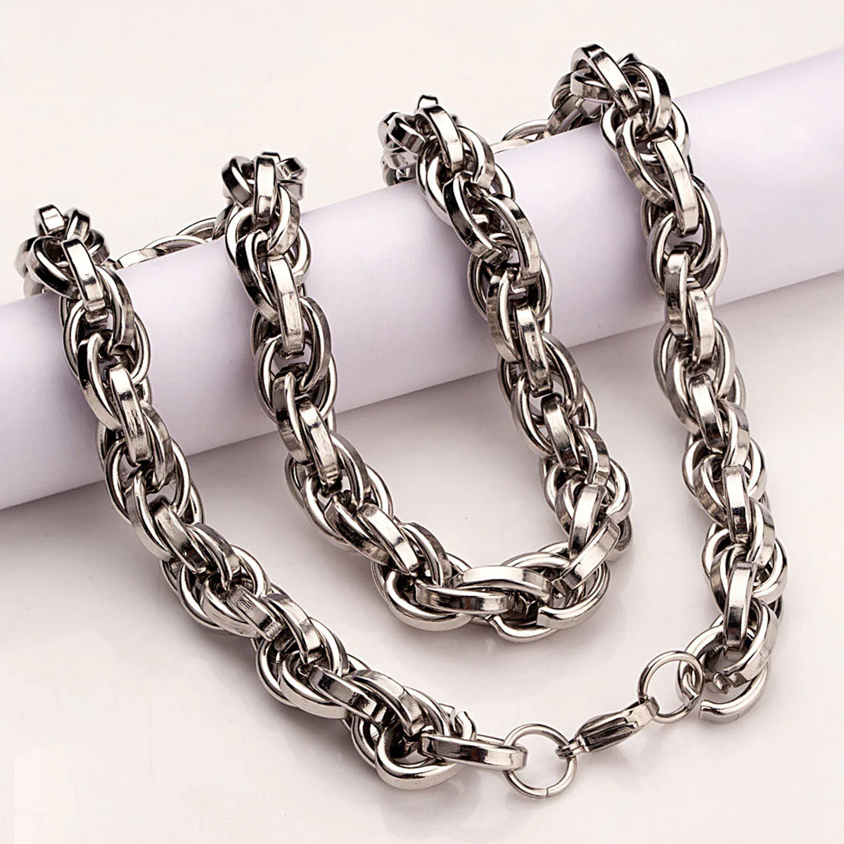 Royal Links Silver Plated Link Chain