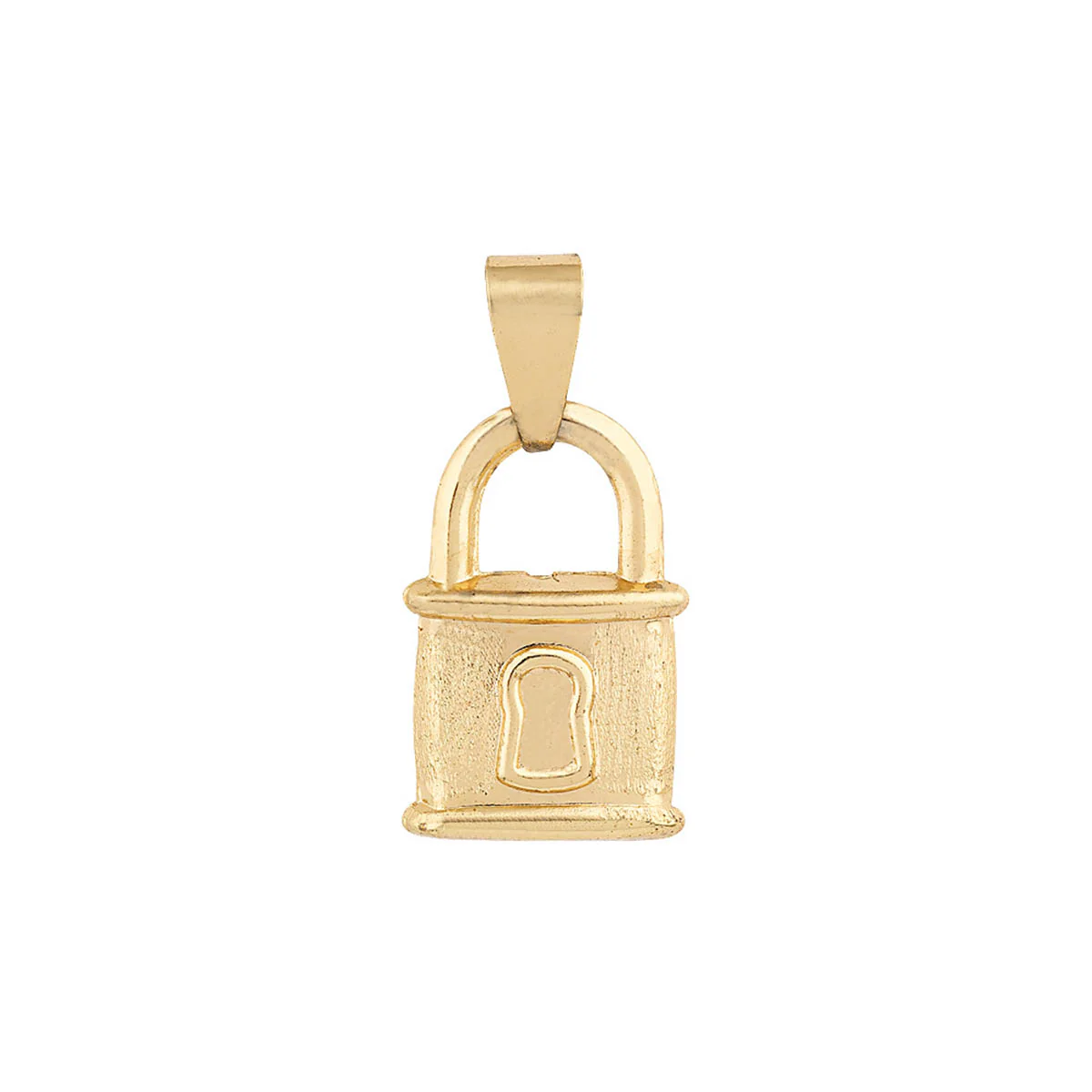 Royal Lock Motif Brass Pendant - Image 3