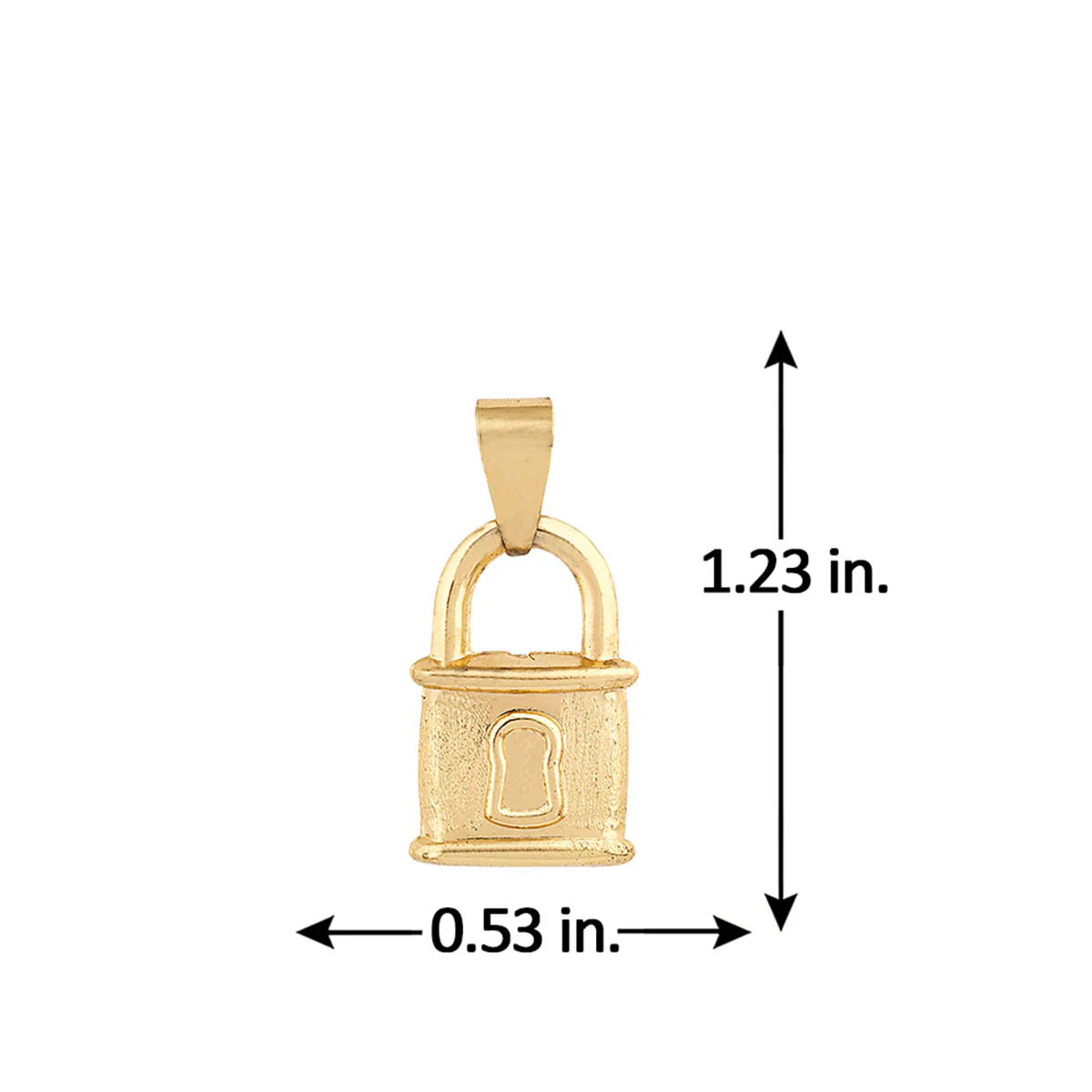 Royal Lock Motif Brass Pendant - Image 5