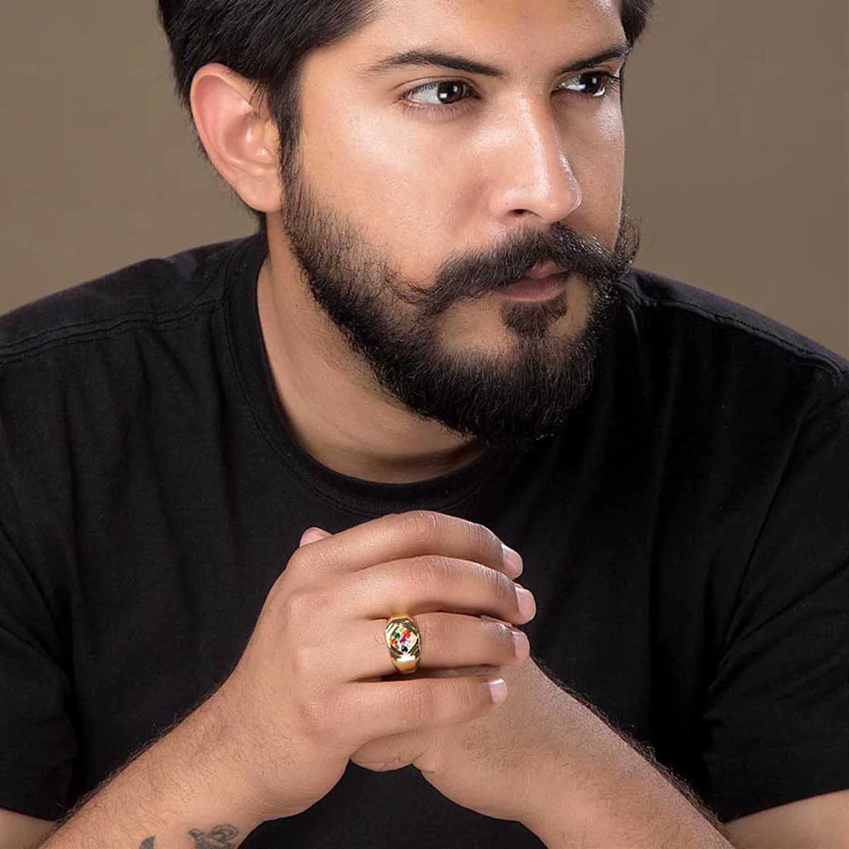 Royal Look Navratan Ring - Image 2