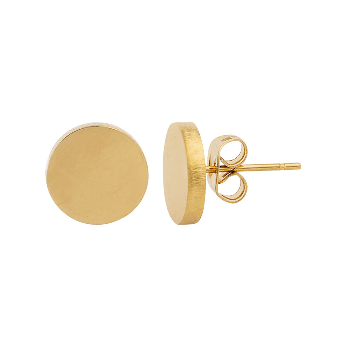 Royal Men's Round Stud Earrings - Image 4