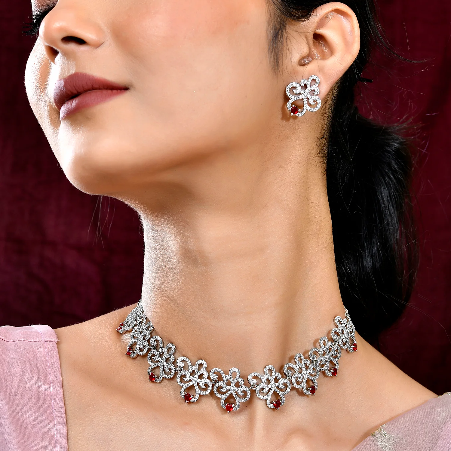Royal Romance Anna Collar Necklace Set - Image 2
