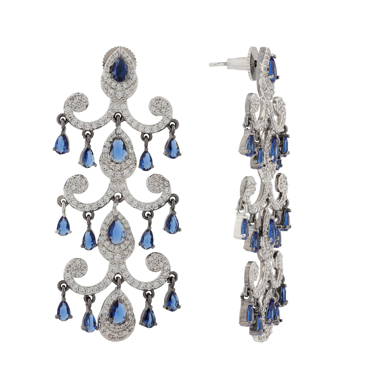 Royal Romance Elsa Emerald Statement Earrings - Image 4