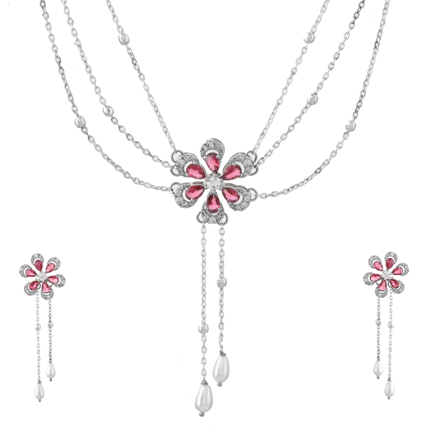 Royal Romance Fluer Necklace Set - Image 3