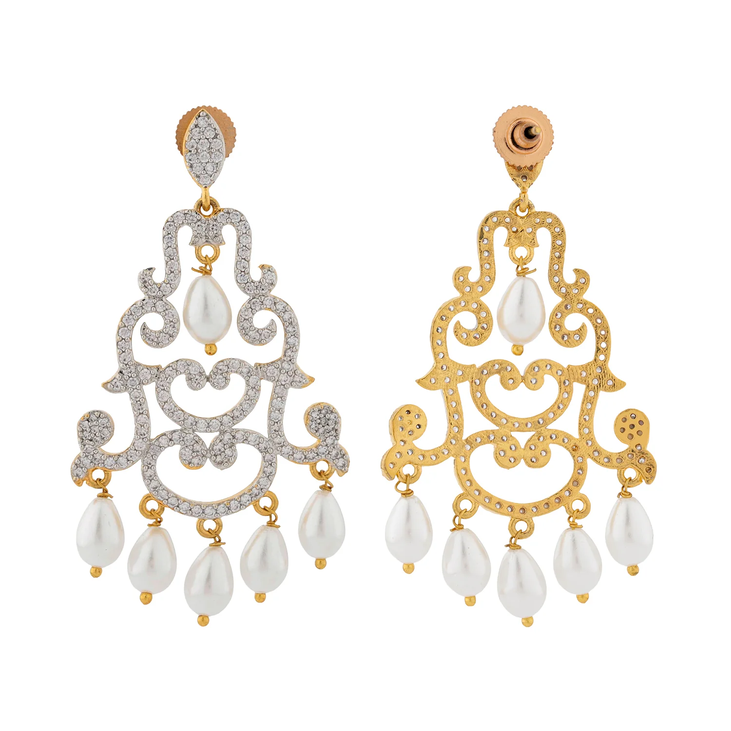 Royal Romance Margaret Gold Statement Earrings - Image 6